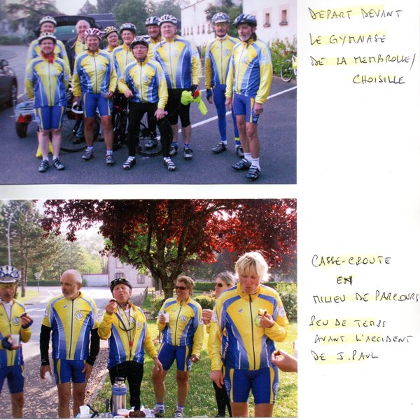 Comme beaucoup des documents iconographiques, ceci est extrait du livre de bord du club que tient Armand depuis l’an 2000