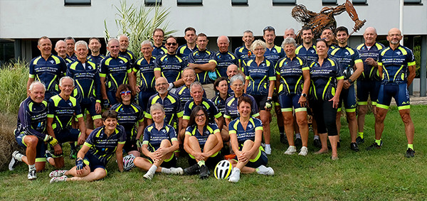 Photographie du club cyclotourisme FFCT Les Amis Cyclos Membrollais (ACM) prise par Gérard Mery